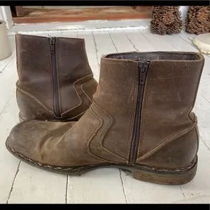 Rj Colt | Shoes | Rj Colt Brown Leather Zip Boot | Poshmark display picture 2
